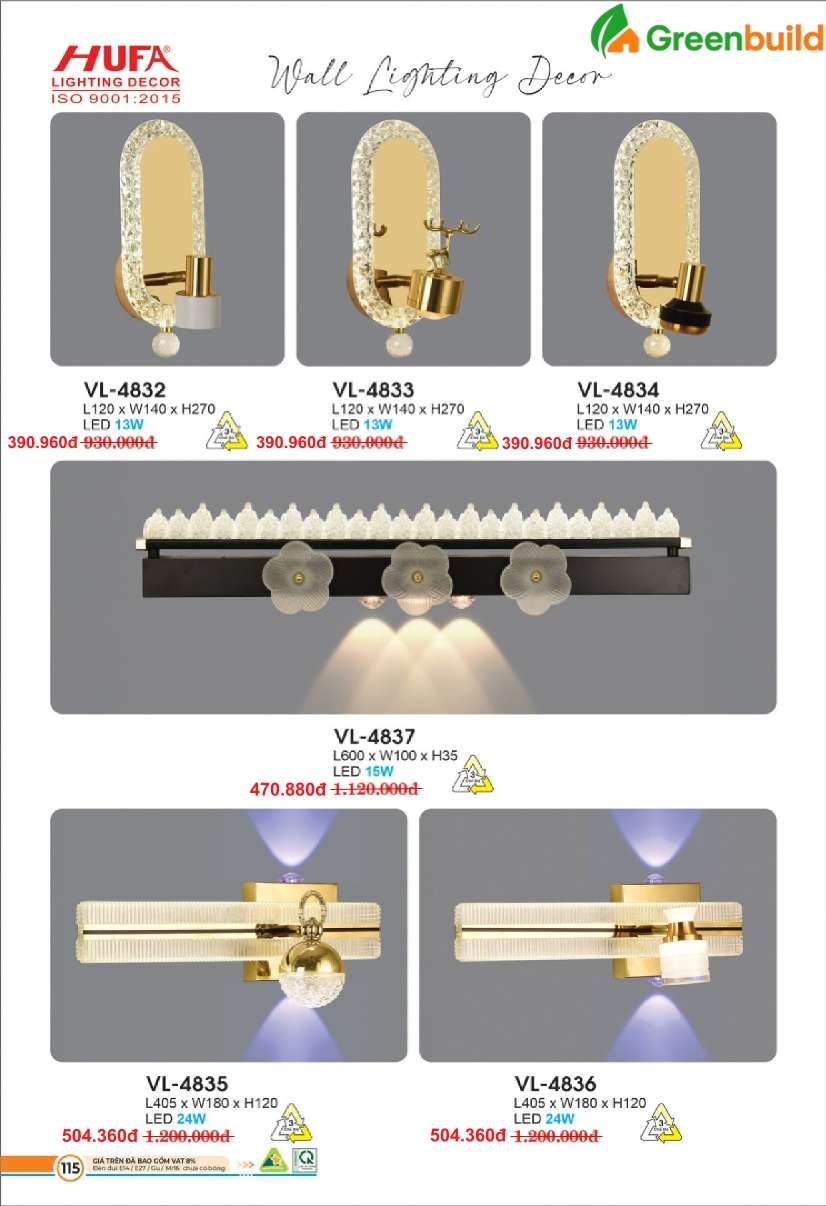 Hufa VL-4832, VL-4833, VL-4834, VL-4835, VL-4836, VL-4837