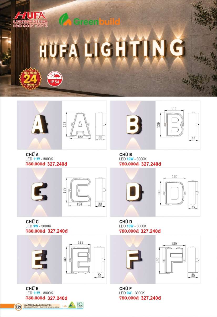 Hufa CHỮ A, CHỮ B, CHỮ C, CHỮ D, CHỮ E, CHỮ F