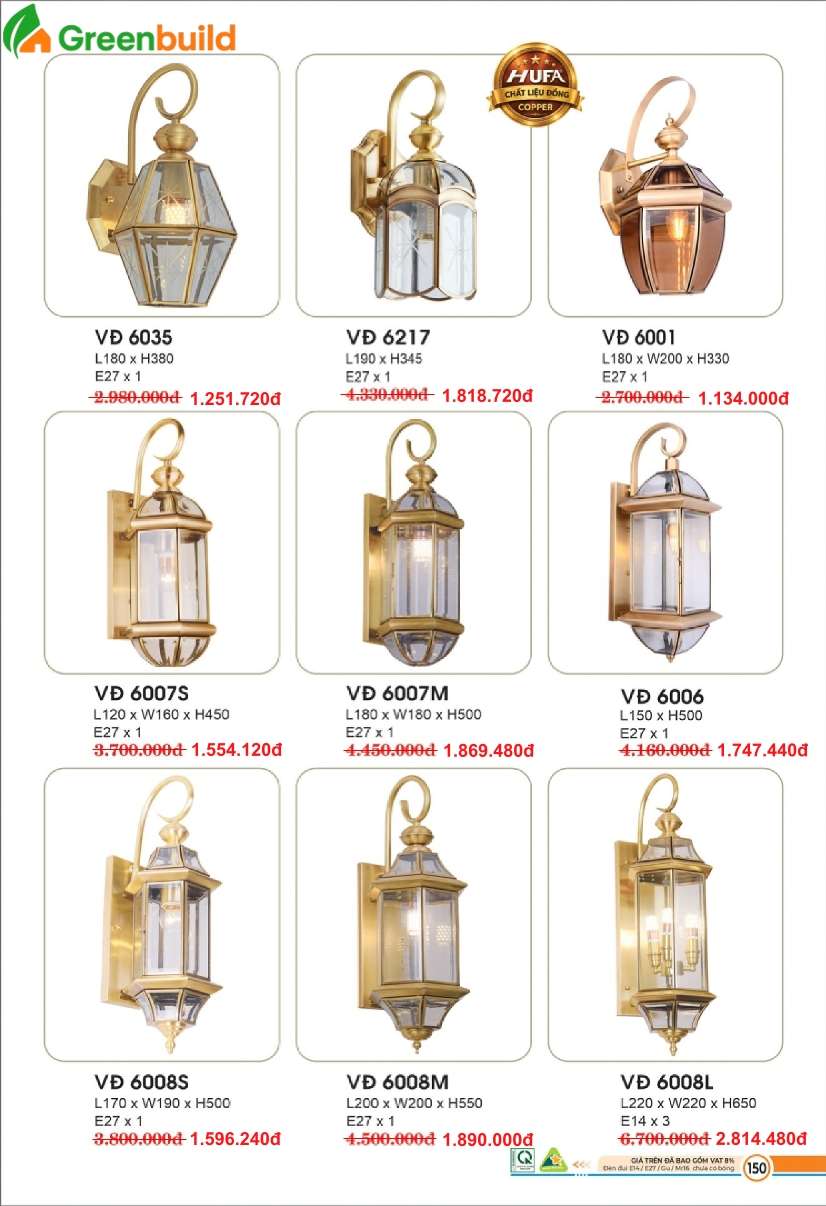 Hufa VĐ-6001, VĐ-6006, VĐ-6007S, VĐ-6007M, VĐ-6008S, VĐ-6008M, VĐ-6008L, VĐ-6035, VĐ-6217