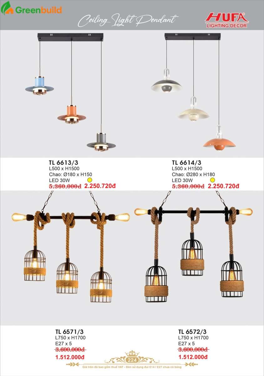 Hufa TL 6613/3, TL 6614/3, TL 6571/3, TL 6572/3