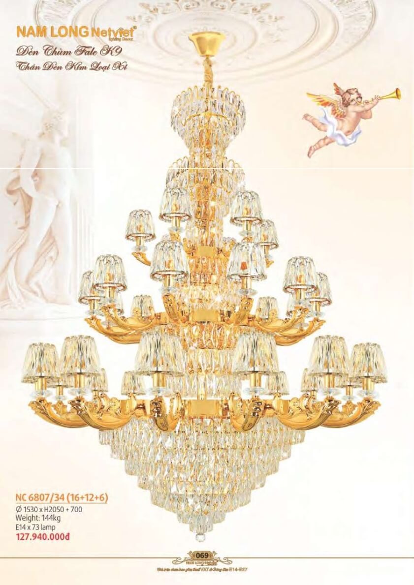 Đèn chùm Nam Long Netviet NC 6807/34