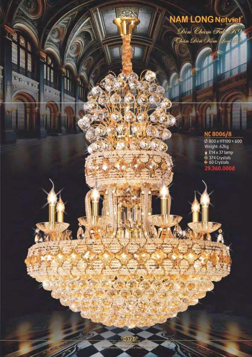 Đèn chùm Nam Long Netviet NC 8006/8
