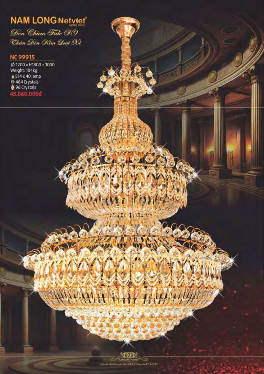 Đèn chùm Nam Long Netviet NC 99915