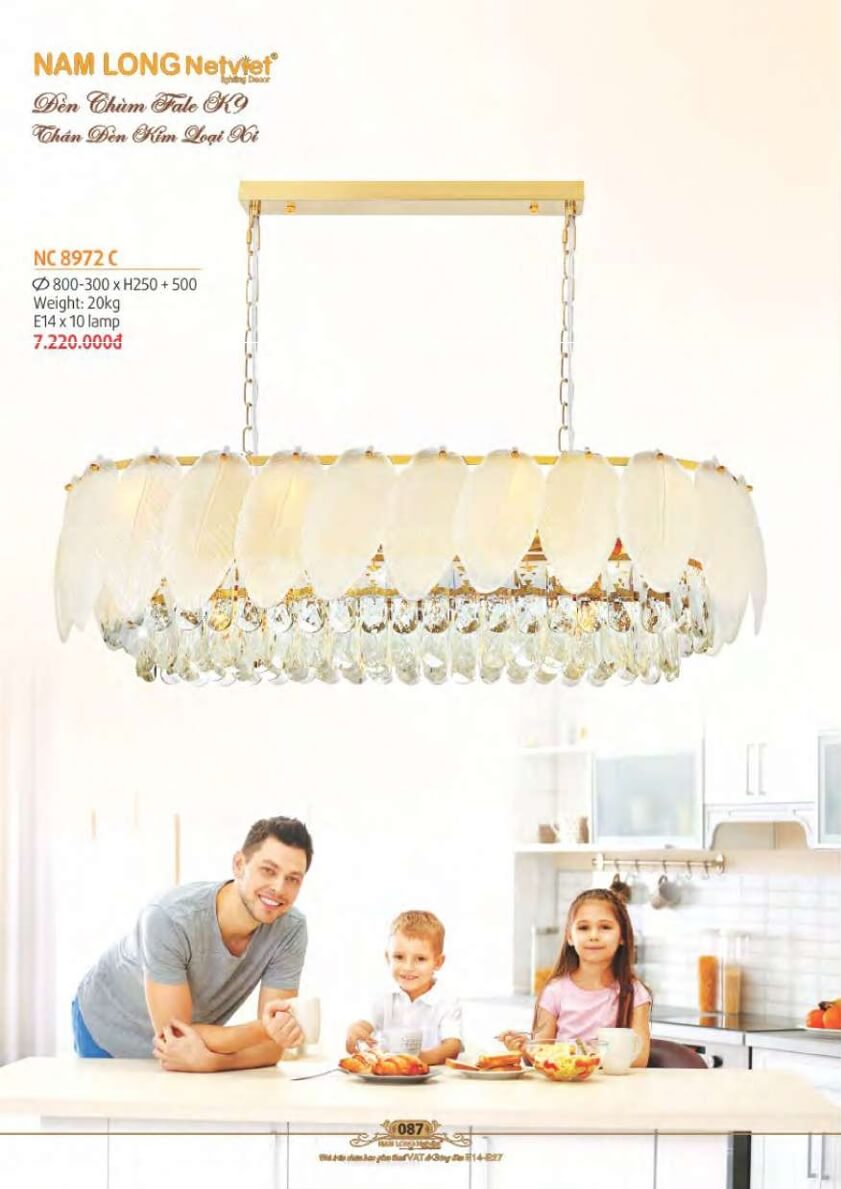 Đèn chùm Nam Long Netviet NC 8972C