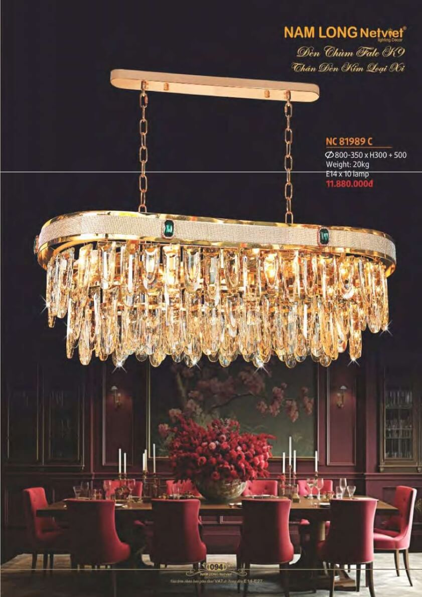 Đèn chùm Nam Long Netviet NC 81989C