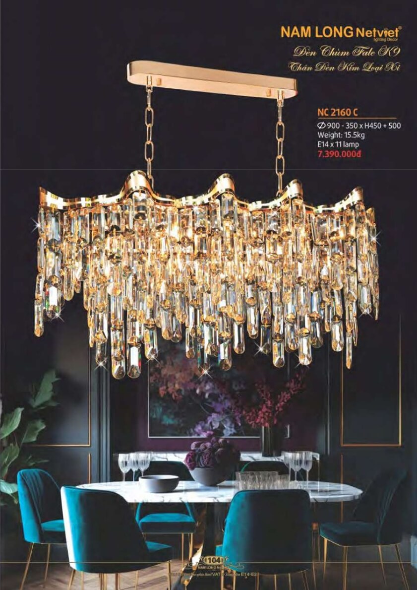 Đèn chùm Nam Long Netviet NC 2160C