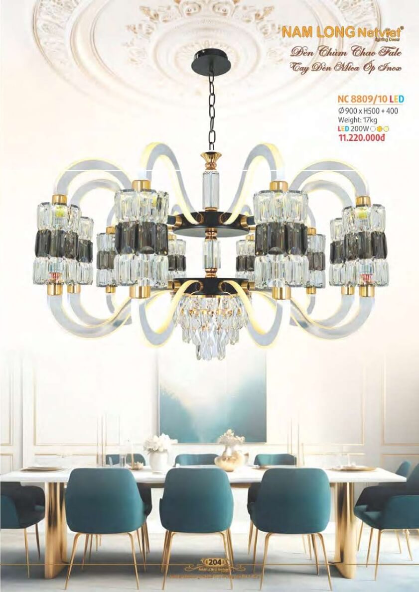 Đèn chùm Nam Long Netviet NC 8809/10