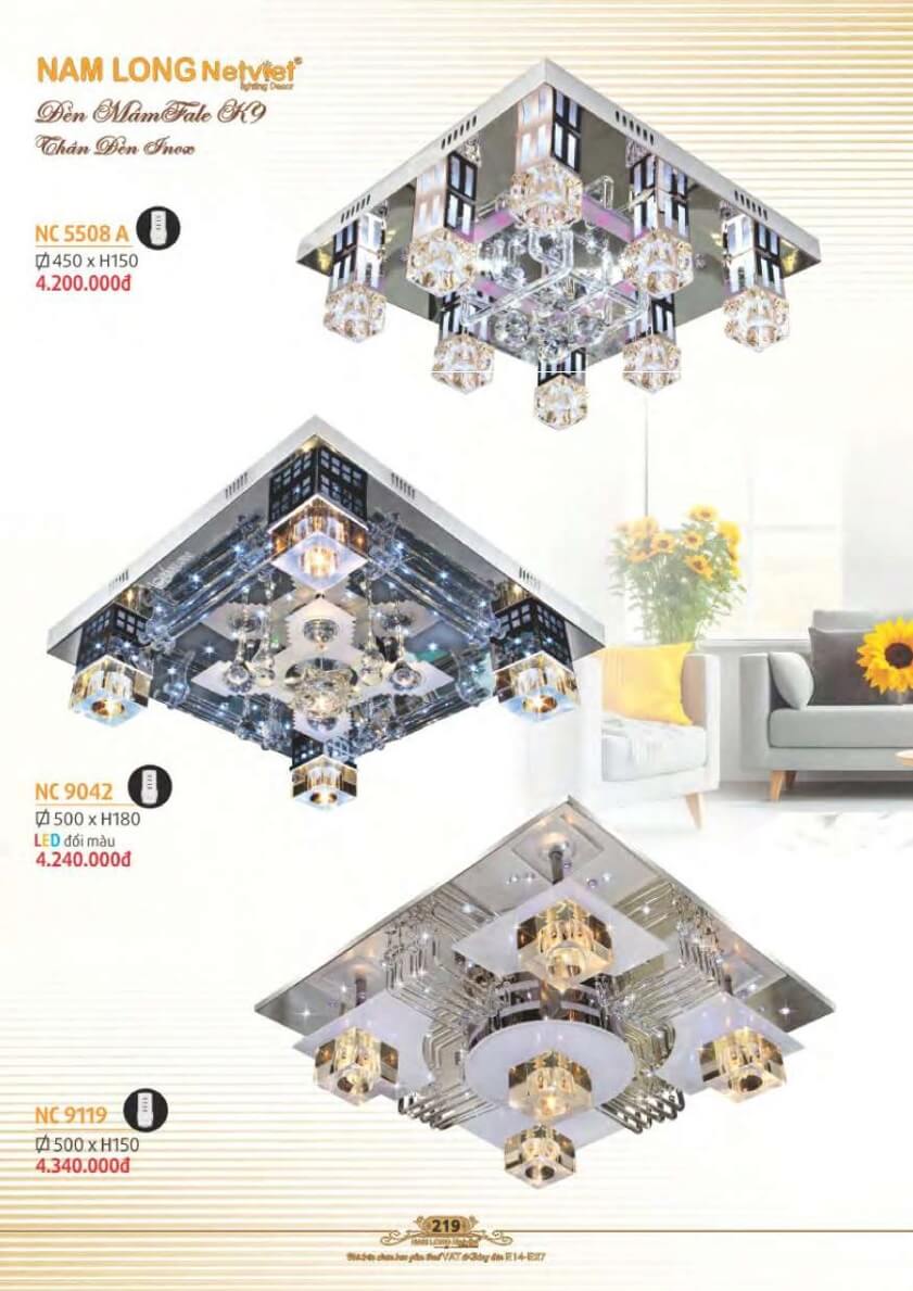 Đèn mâm Nam Long Netviet NC 5508A, NC 9042, NC 9119