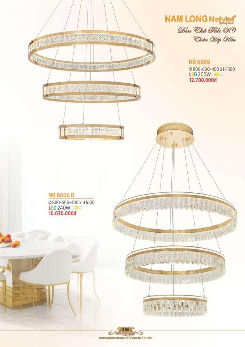Đèn thả Nam Long Netviet NB 6808, NB 8606B