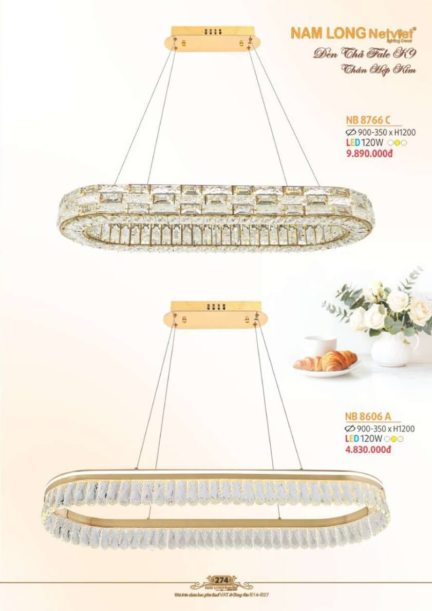 Đèn thả Nam Long Netviet NB 8766C, NB 8606A