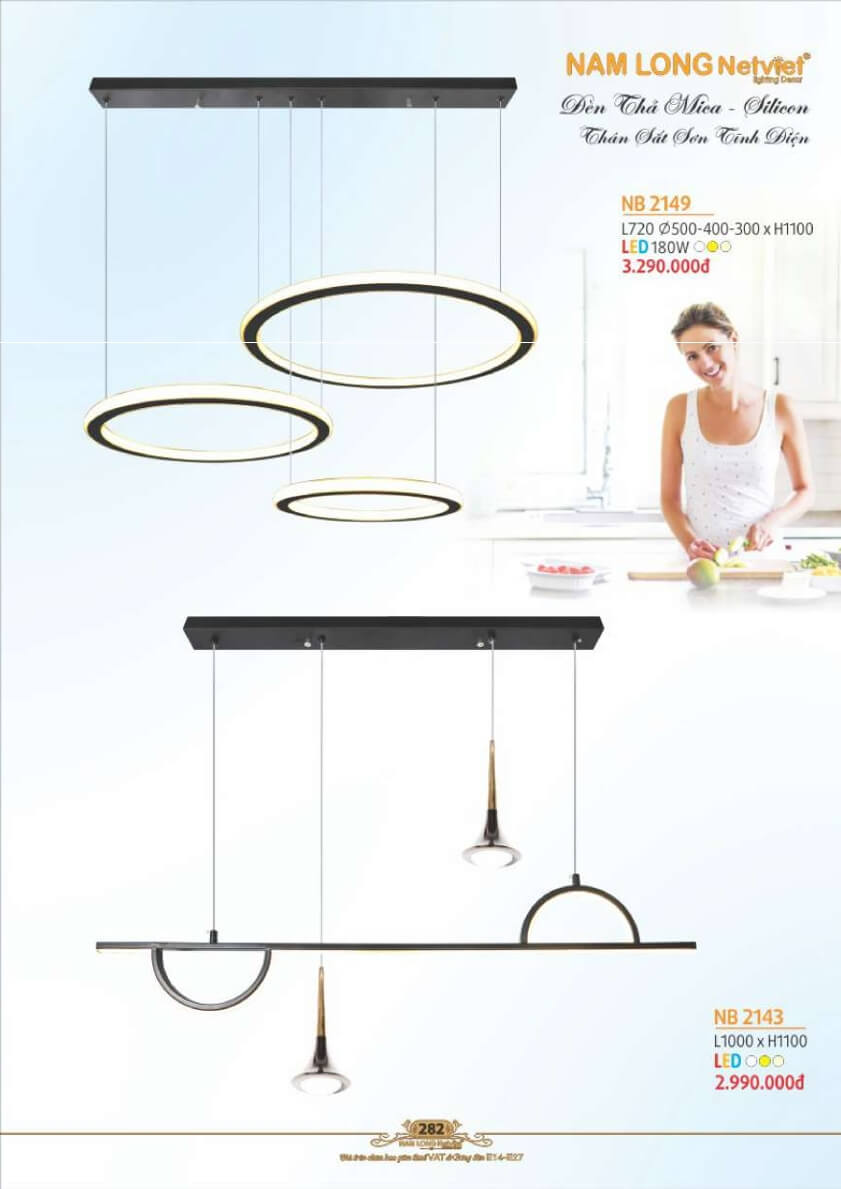 Đèn thả Nam Long Netviet NB 2149, NB 2143