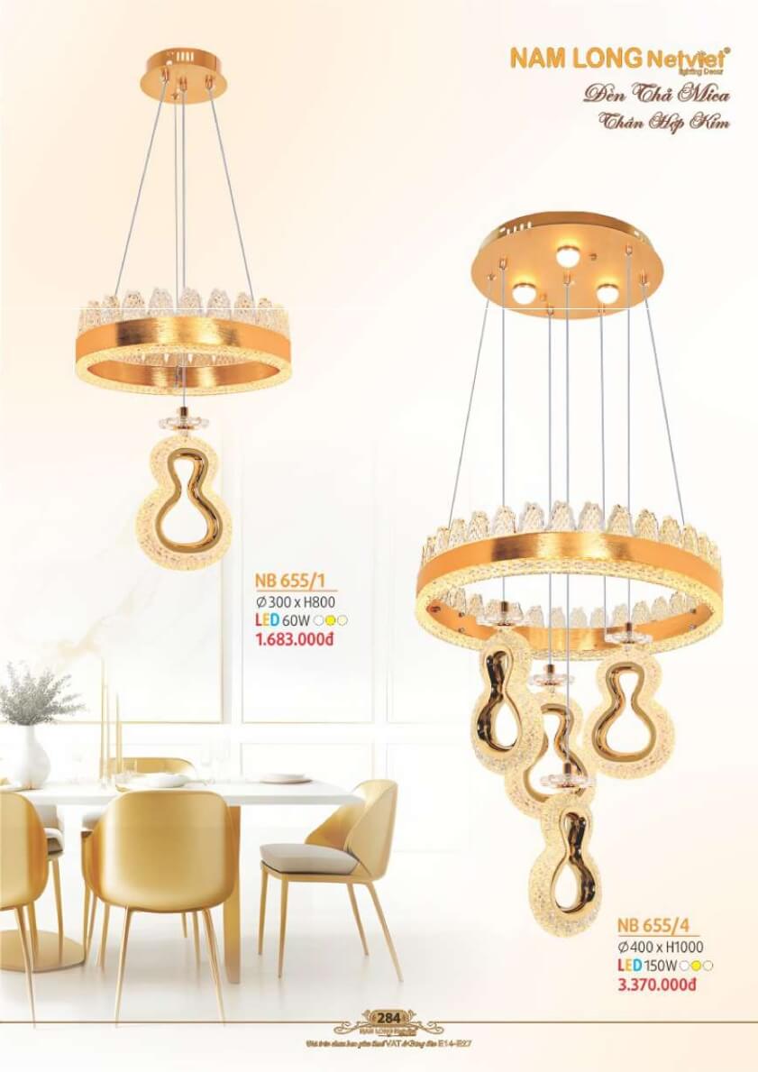 Đèn thả Nam Long Netviet NB 655/1, NB 655/4