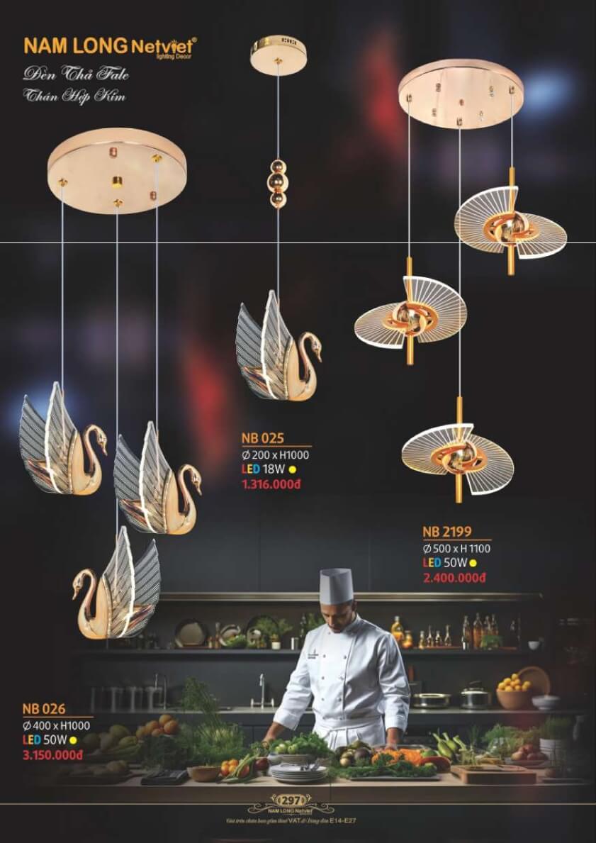 Đèn thả Nam Long Netviet NB 025, NB 026, NB 2199