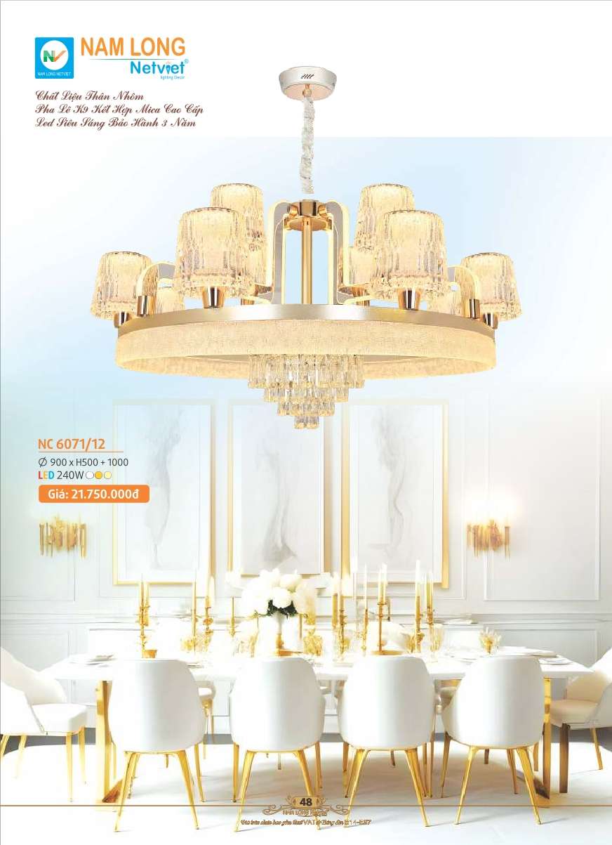 Đèn chùm Nam Long Netviet NC 6071/12
