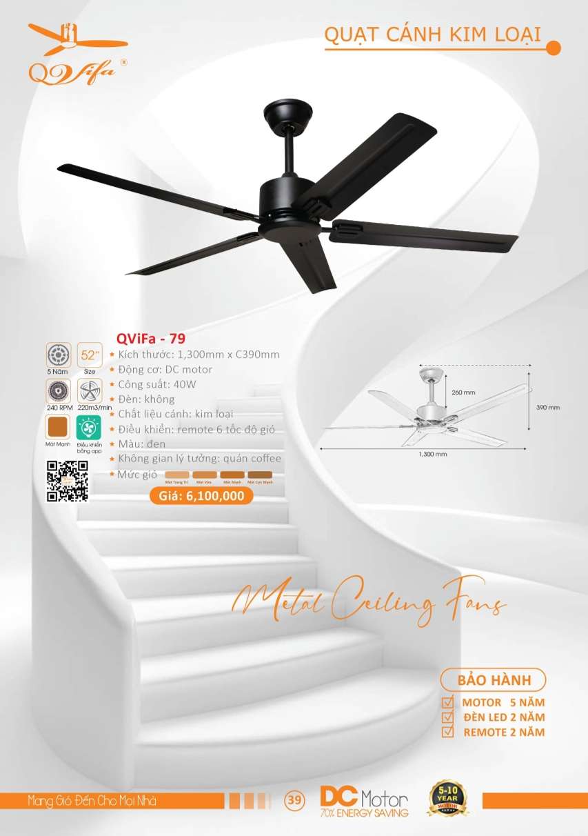 Quạt trần QViFa - 79