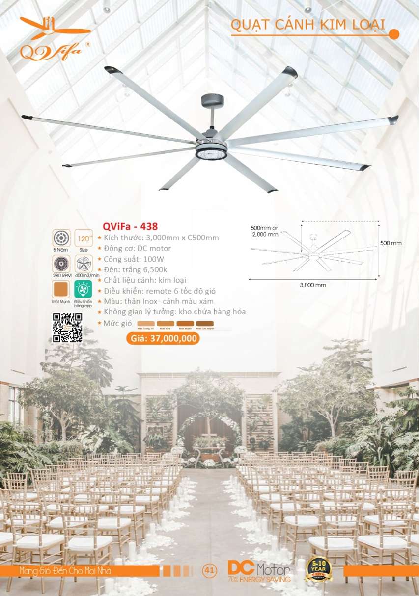 Quạt trần QViFa - 438