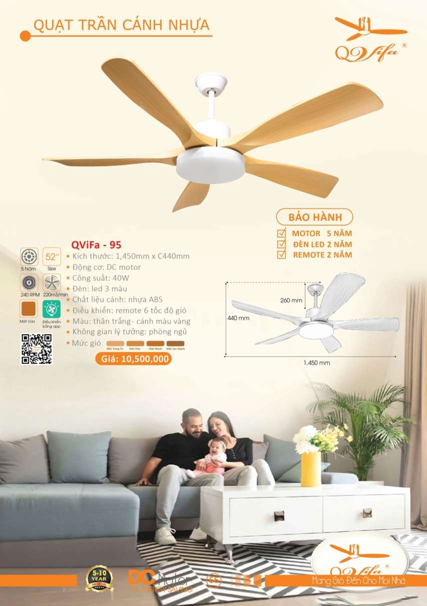 Quạt trần QViFa - 95