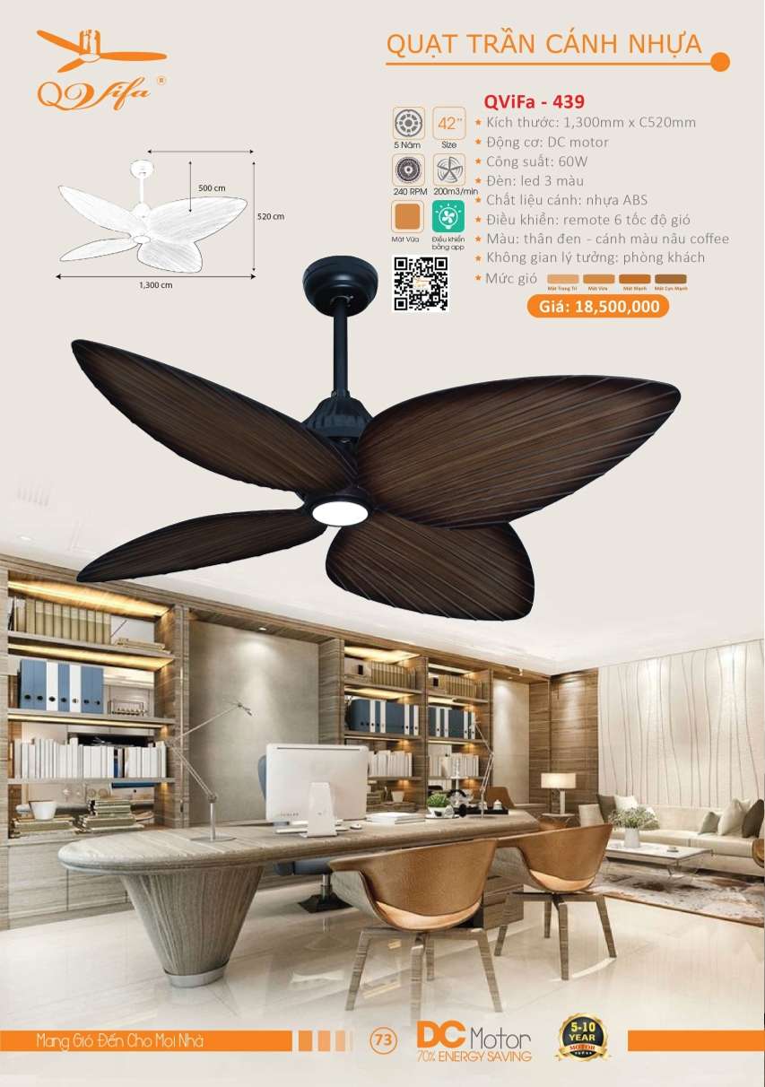 Quạt trần QViFa - 439