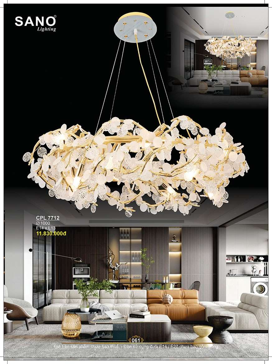 Đèn chùm pha lê Sano Lighting CPL 7712
