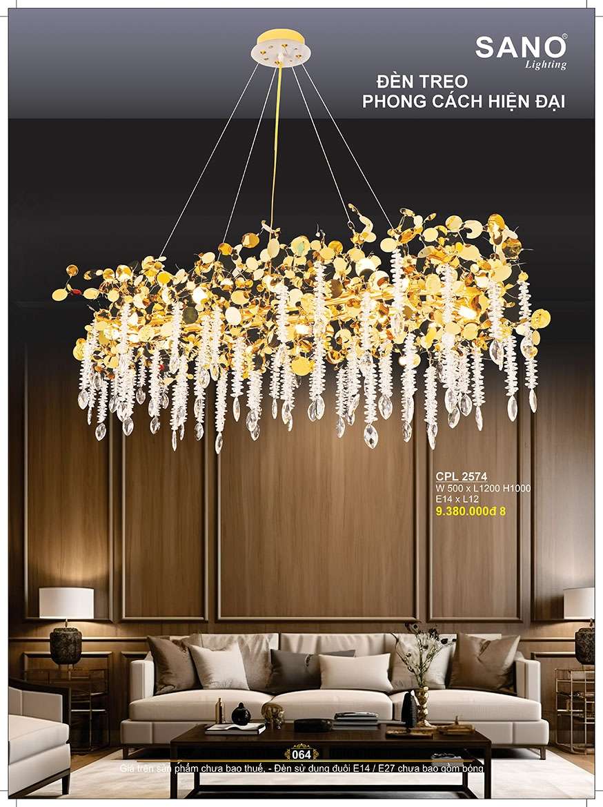 Đèn chùm pha lê Sano Lighting CPL 2574
