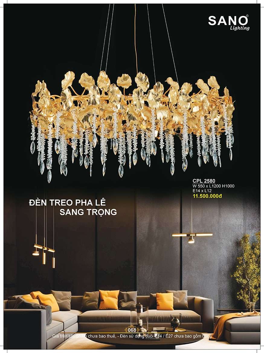 Đèn chùm pha lê Sano Lighting CPL 2580