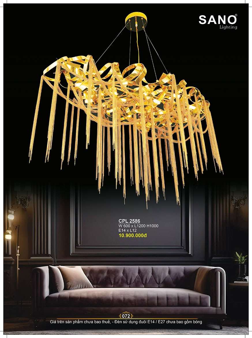 Đèn chùm pha lê Sano Lighting CPL 2586