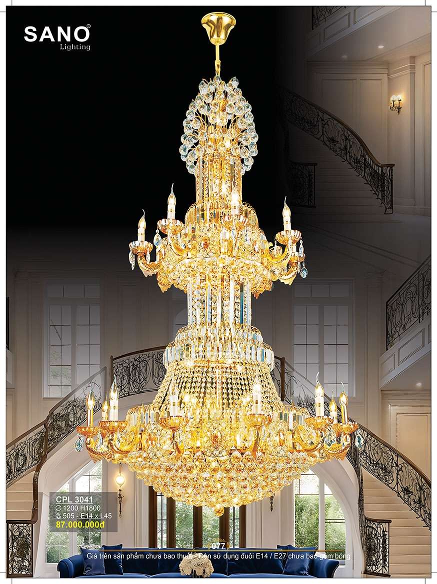 Đèn chùm pha lê Sano Lighting CPL 3041