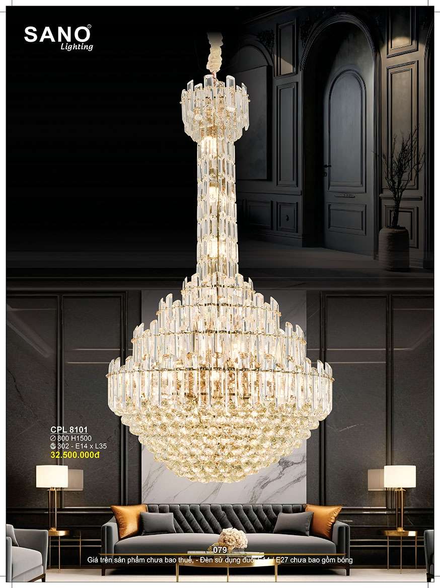 Đèn chùm pha lê Sano Lighting CPL 8101