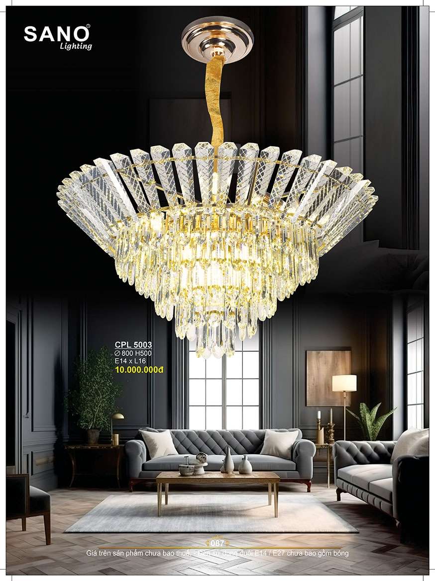 Đèn chùm pha lê Sano Lighting CPL 5003