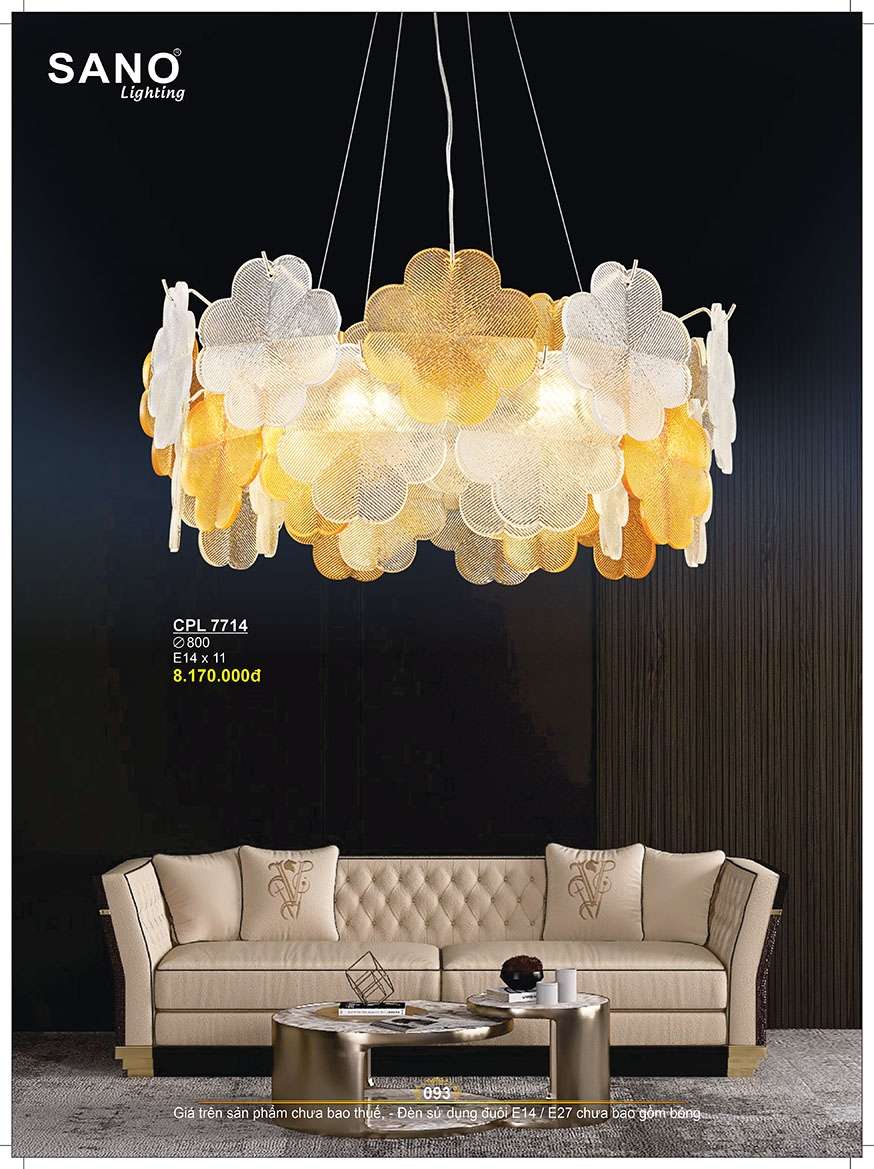 Đèn chùm pha lê Sano Lighting CPL 7714