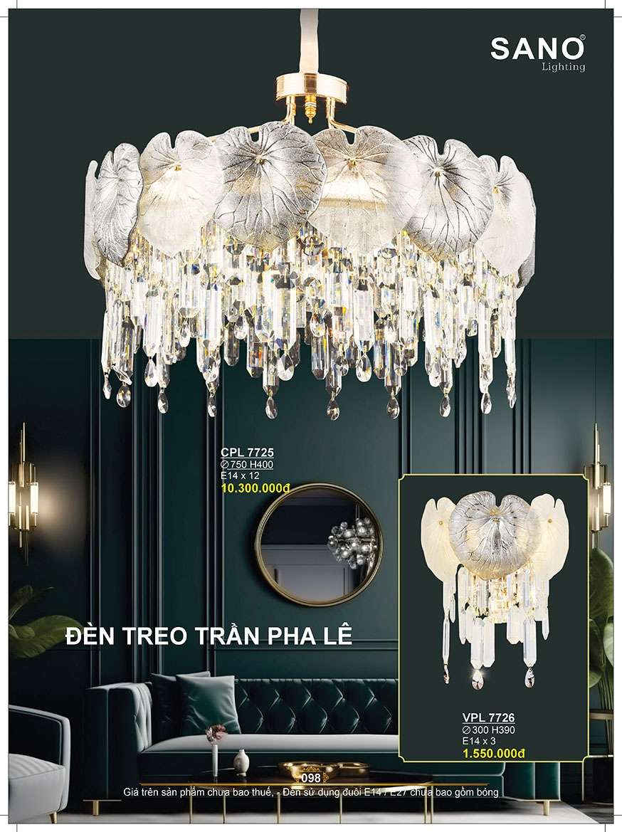 Đèn chùm pha lê Sano Lighting CPL 7725