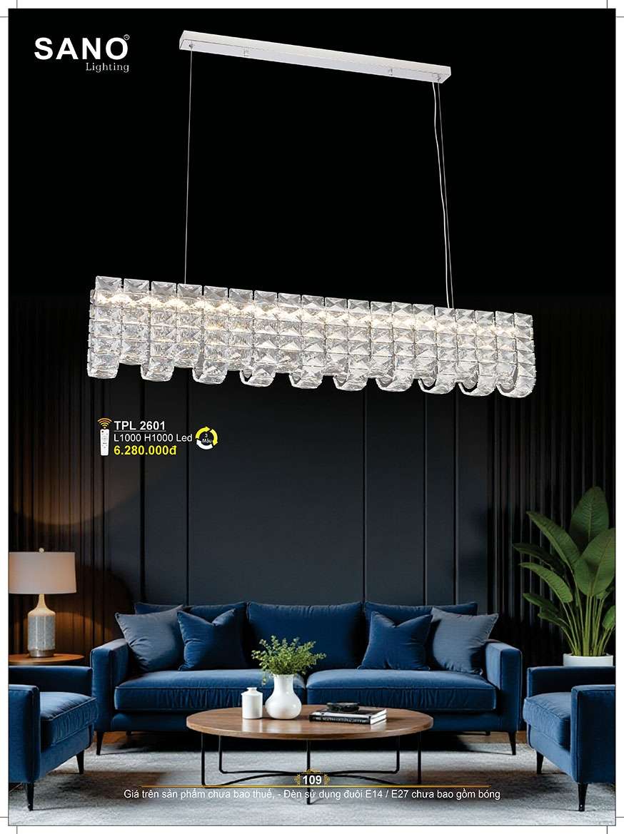 Đèn thả pha lê Sano Lighting TPL 2601