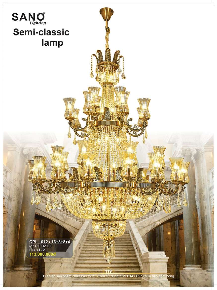 Đèn chùm Sano Lighting CPL 1012/16+8+8+4
