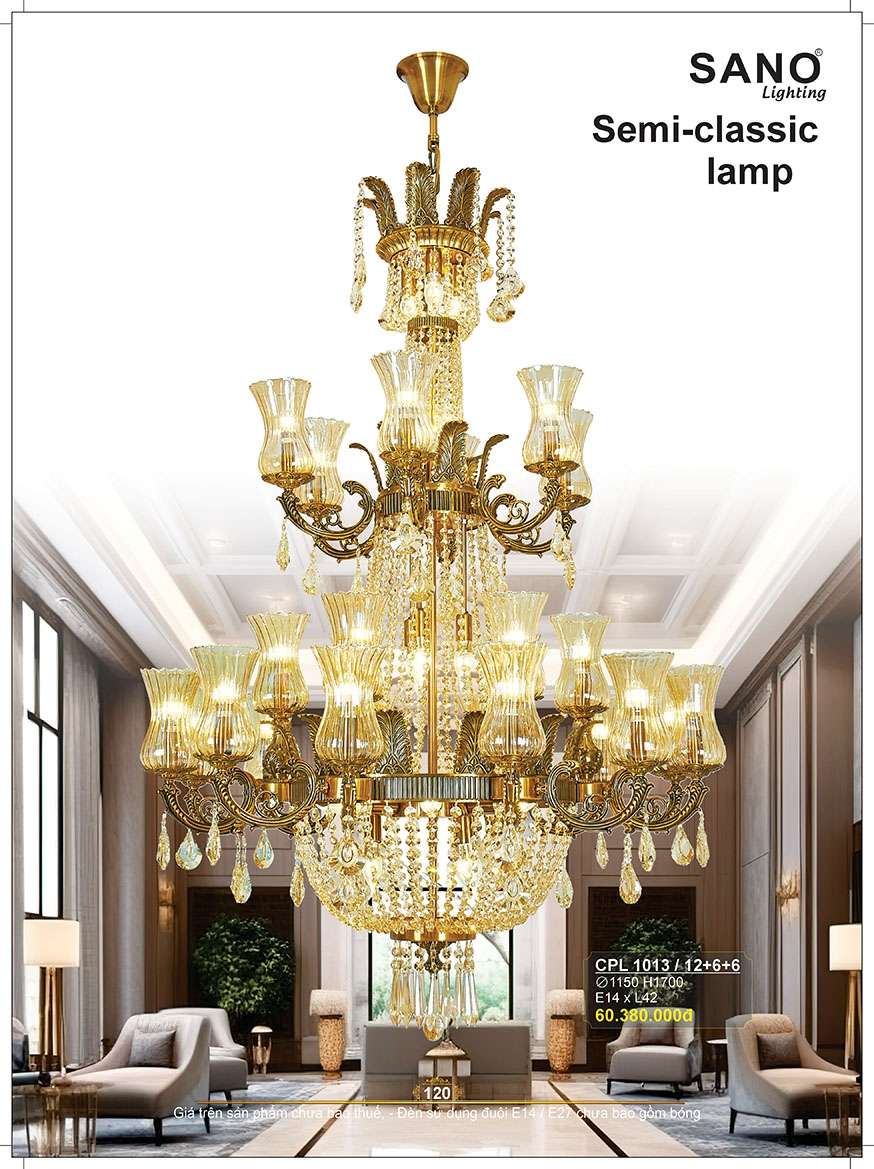 Đèn chùm Sano Lighting CPL 1013/12+6+6