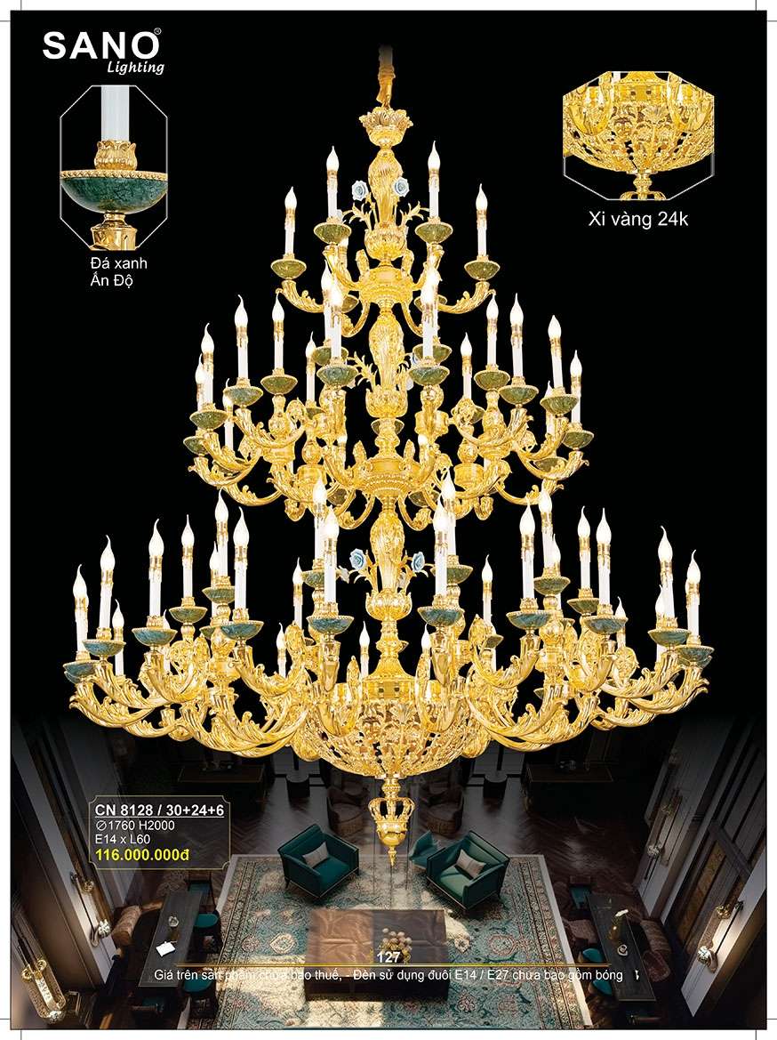 Đèn chùm Sano Lighting CN 8128/30+24+6