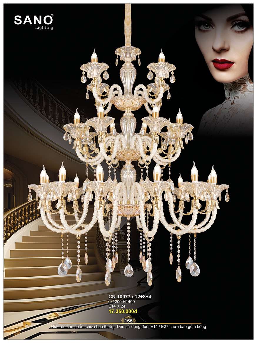 Đèn chùm Sano Lighting CN 10077/12+8+4