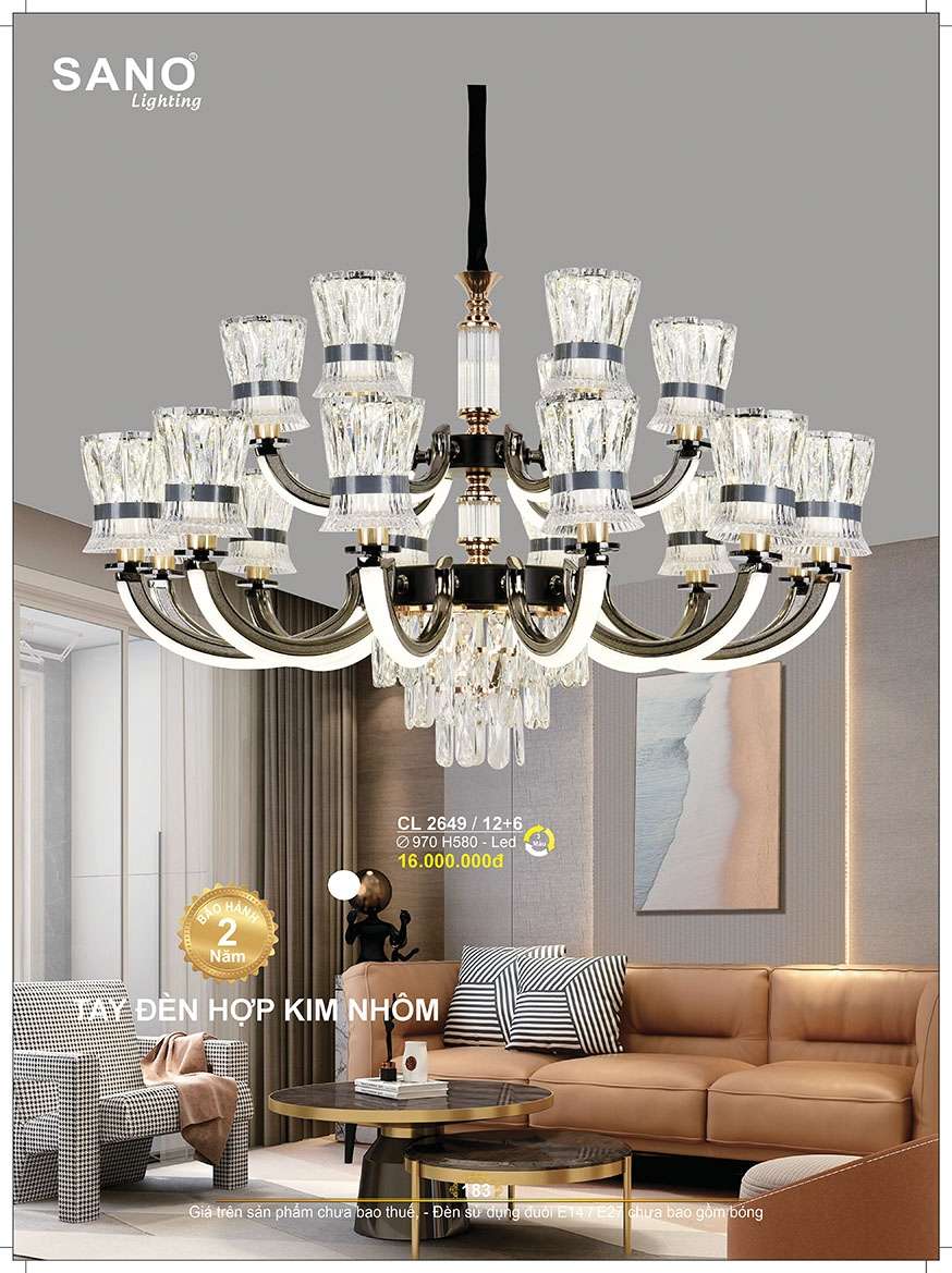 Đèn chùm Sano Lighting CL 2649/12+6