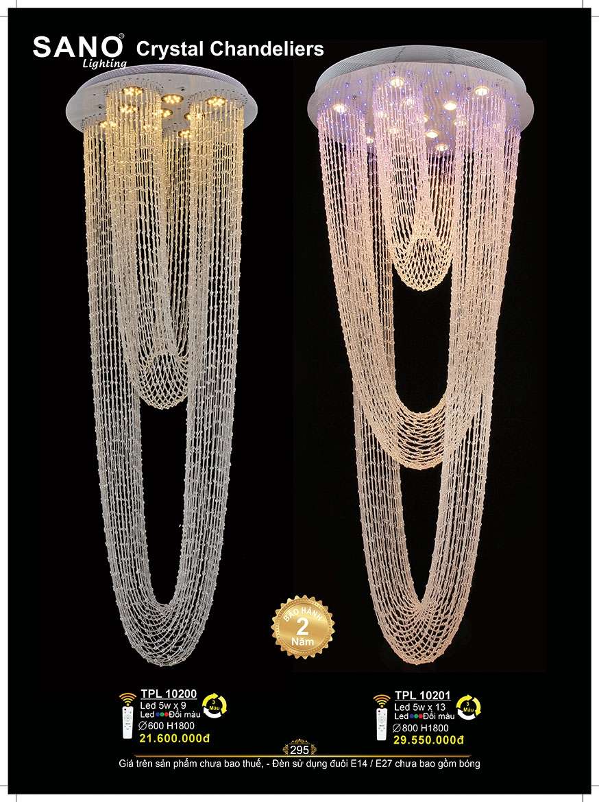 Đèn thả Sano Lighting TPL 10200, TPL 10201