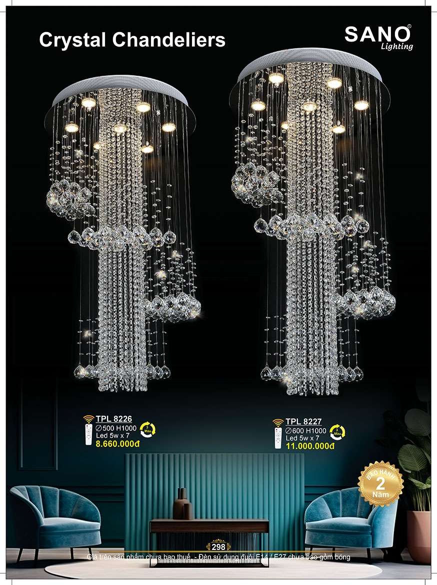 Đèn thả Sano Lighting TPL 8226, TPL 8227