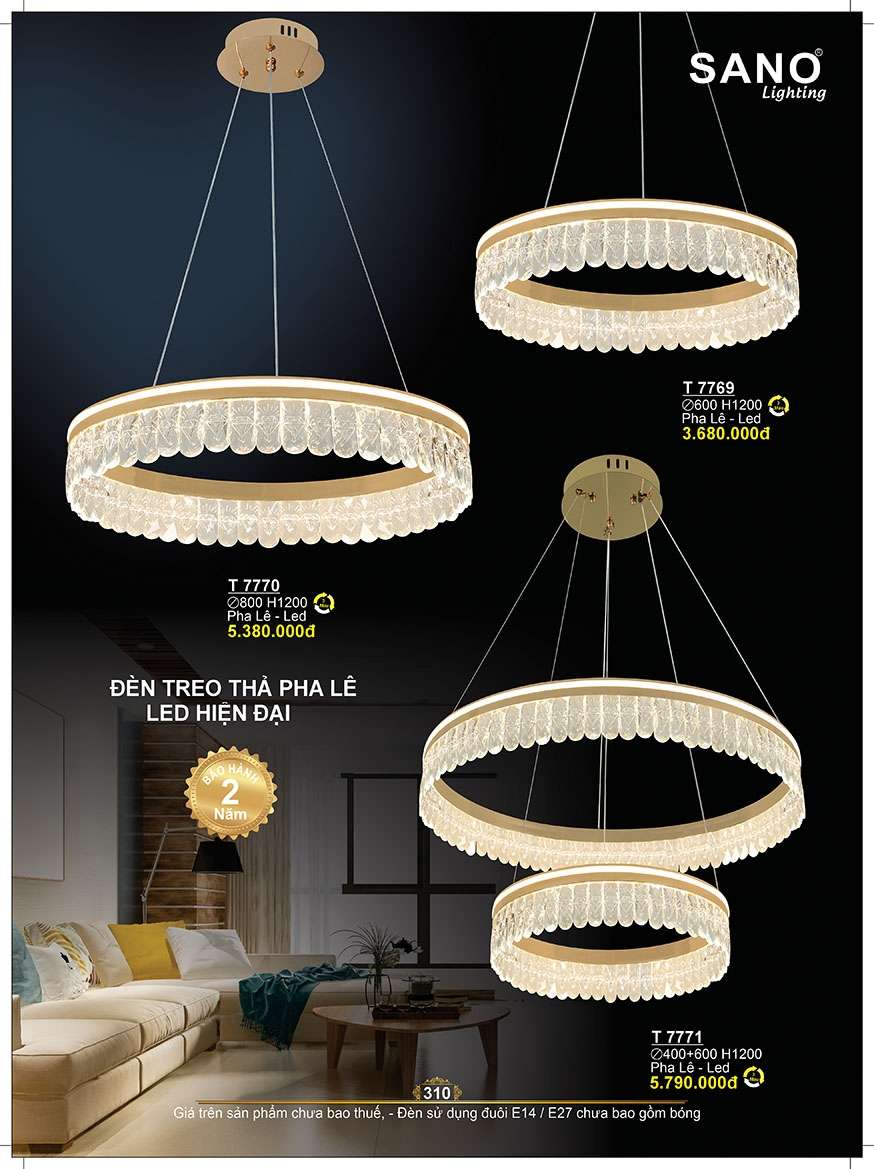 Đèn thả Sano Lighting T 7769, T 7770, T 7771