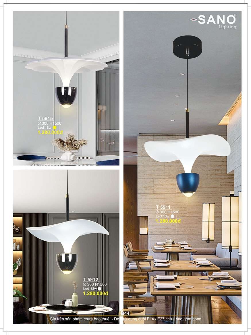 Đèn thả Sano Lighting T 5915, T 5912, T 5911