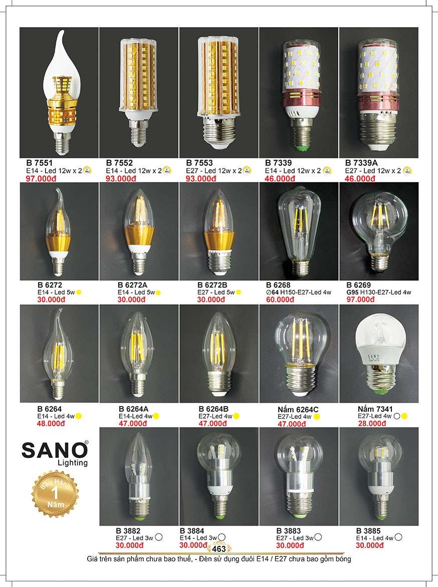 Bóng đèn led Sano Lighting