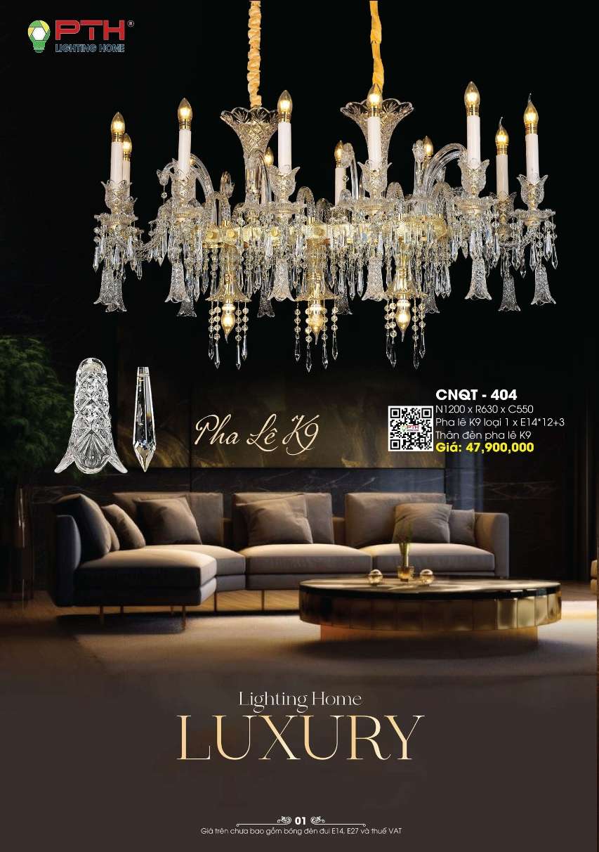 Đèn chùm PTH Lighting Home CNQT - 404