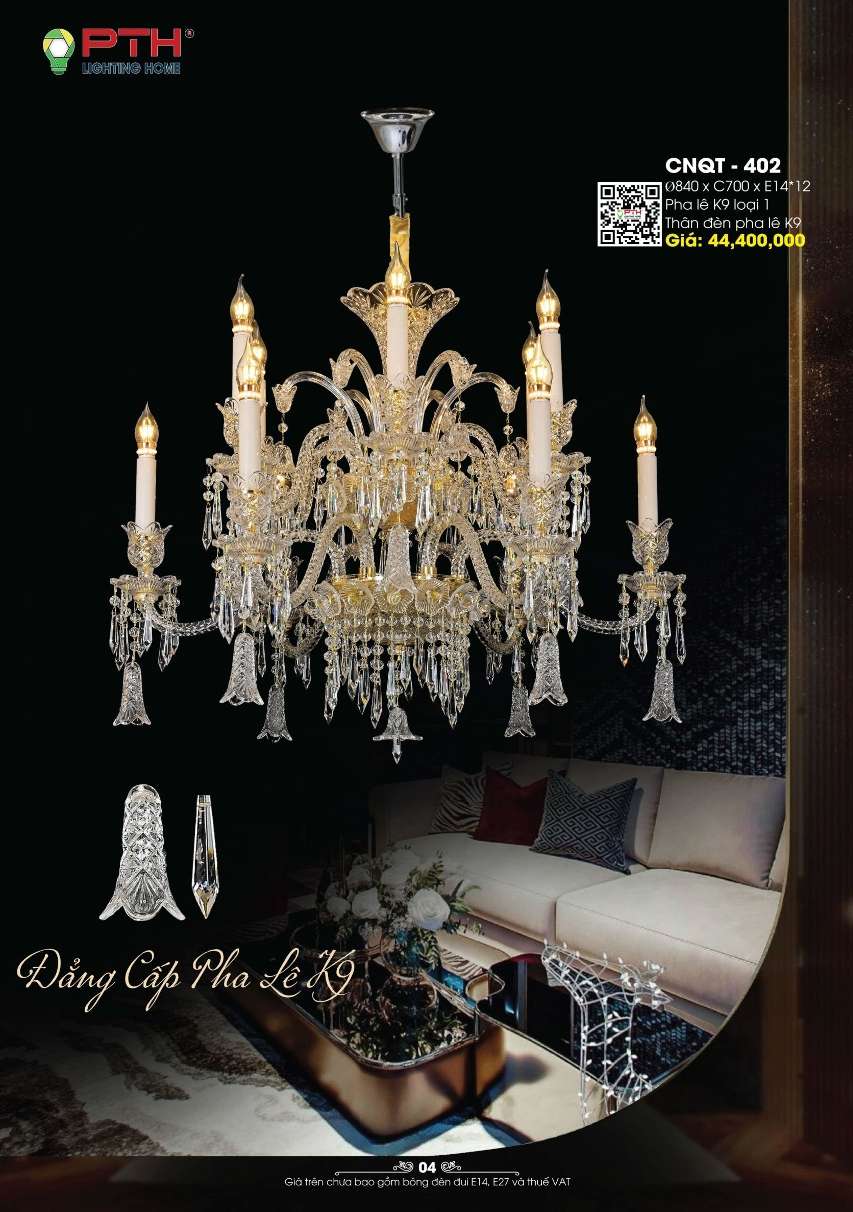 Đèn chùm PTH Lighting Home CNQT - 402
