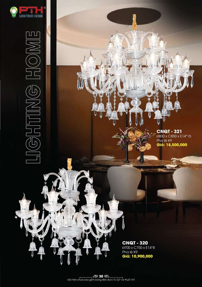Đèn chùm PTH Lighting Home CNQT - 320, CNQT - 321
