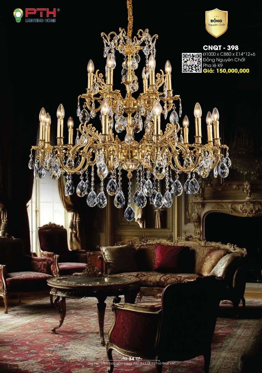 Đèn chùm PTH Lighting Home CNQT - 398