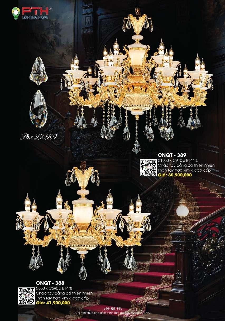 Đèn chùm PTH Lighting Home CNQT - 388, CNQT - 389