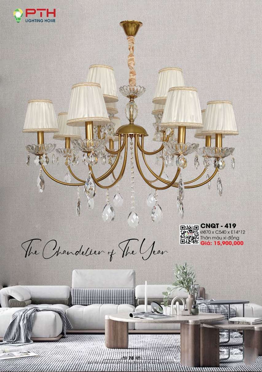 Đèn chùm PTH Lighting Home CNQT - 419