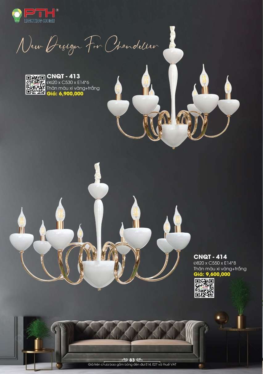 Đèn chùm PTH Lighting Home CNQT - 413, CNQT - 414