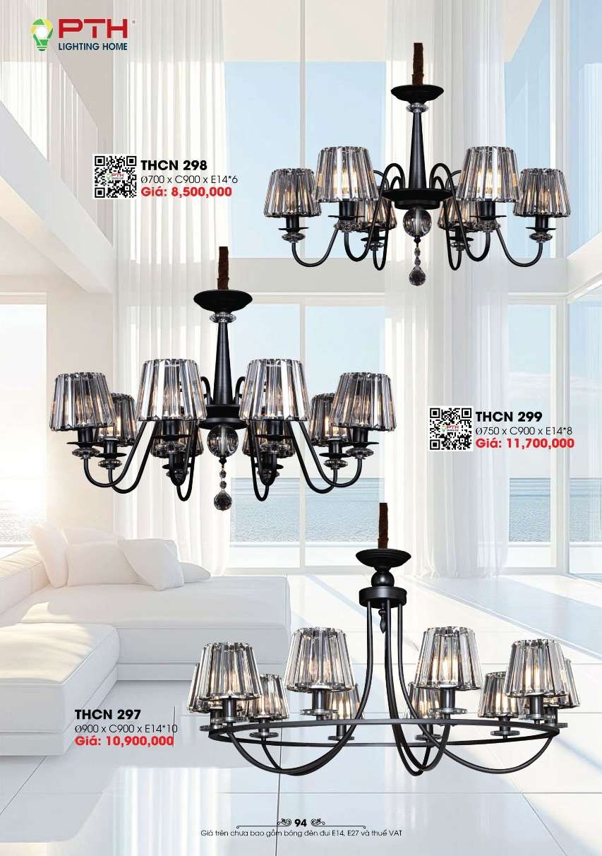 Đèn chùm PTH Lighting Home THCN - 297, THCN - 298, THCN - 299
